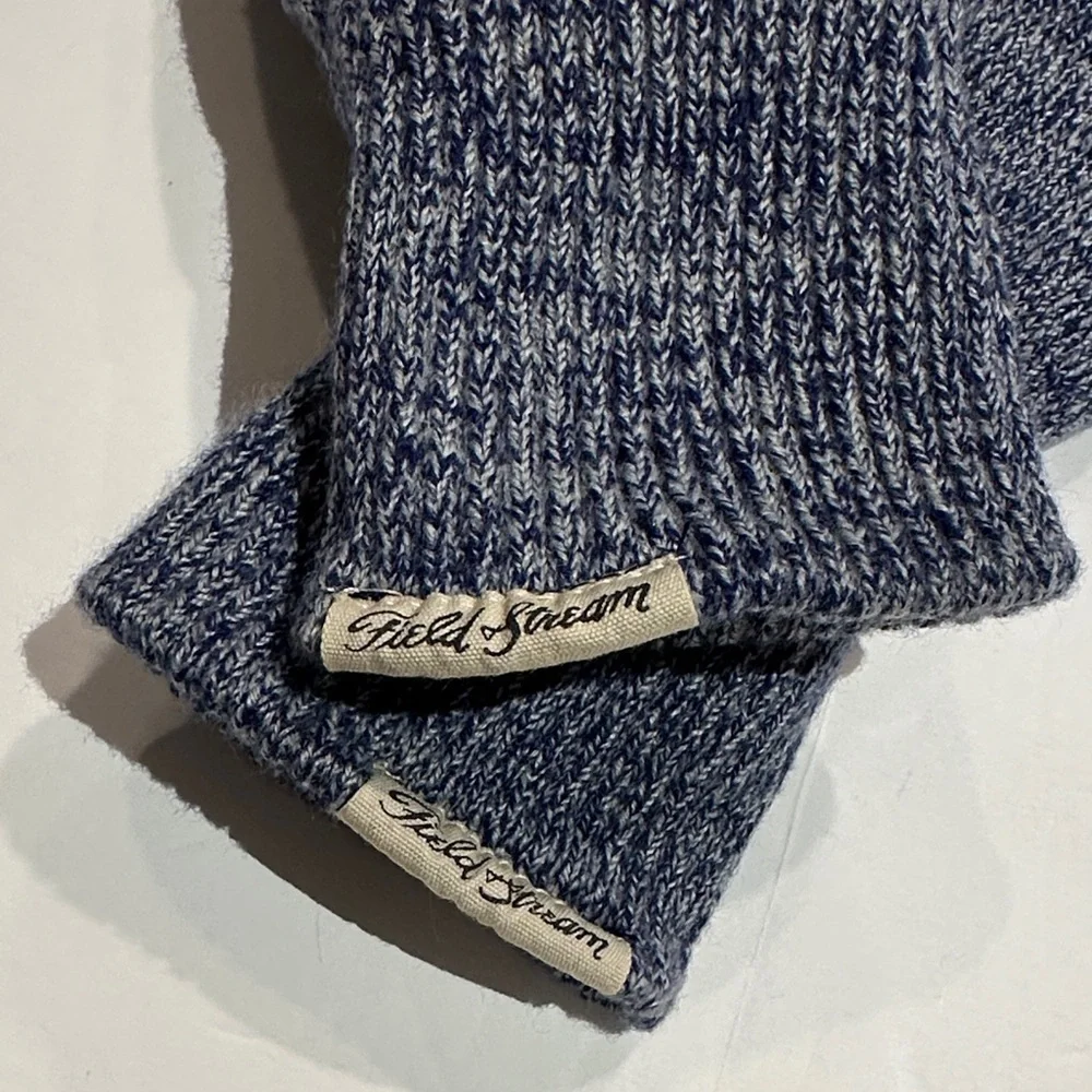 Field and Stream Fox Mittens - Blue and Orange